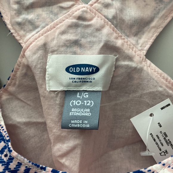 Girls Old Navy Pink & Blue Dress - Picture 3 of 5